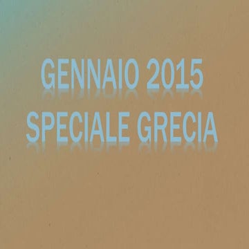 CATALOGO GENNAIO SPECIALE GRECIA