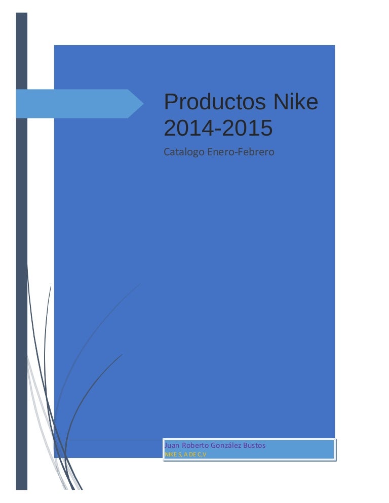 catalogo de nike 2015
