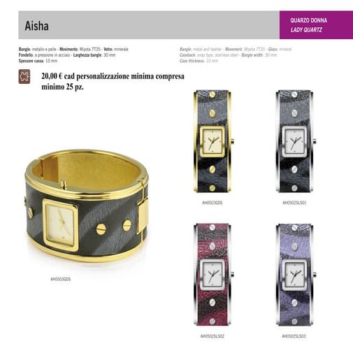 Catalogo orol. donna