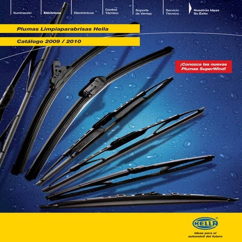 Catalogo plumas limpiaparabrisas 2009-2010