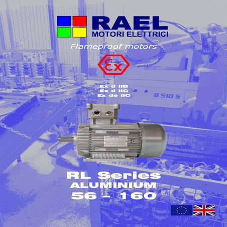 Двигатели ATEX Rael srl серии rl