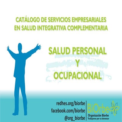 Catálogo de servicios de la Organización BiOrbe.