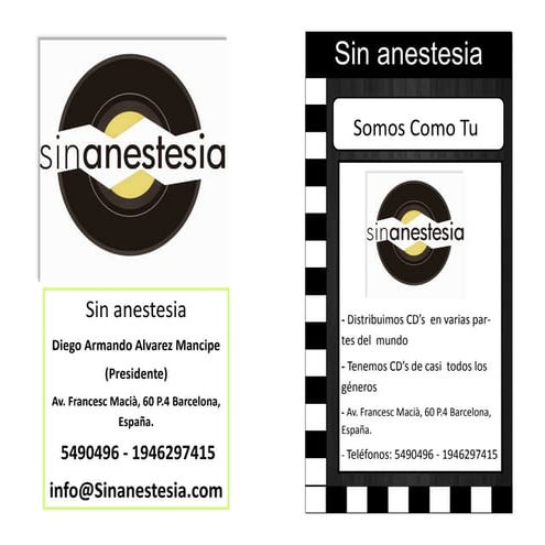 Catalogo sin anestesia