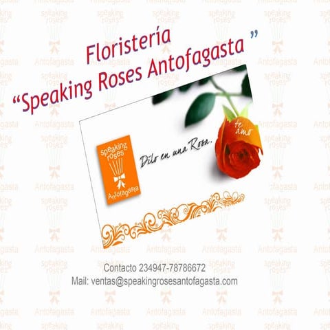 Catalogo speaking roses | PDF