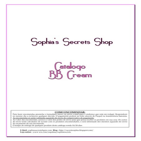 Catálogo BB Cream 