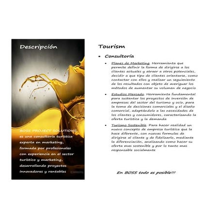 Catalogo TOURISM BOSS