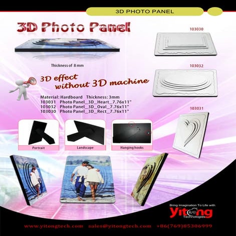 Sublimation MDF Photo Panel