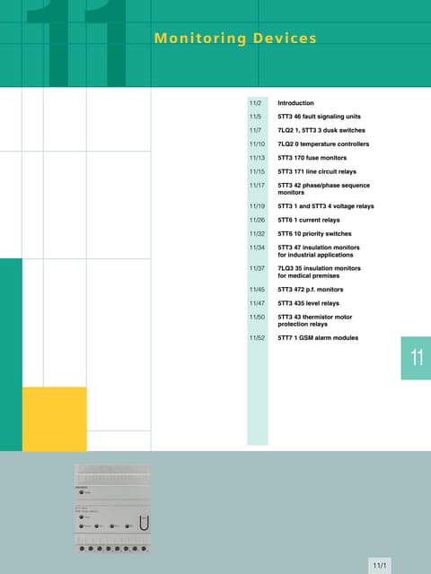 Thông số kĩ thuật siemens monitoring devices