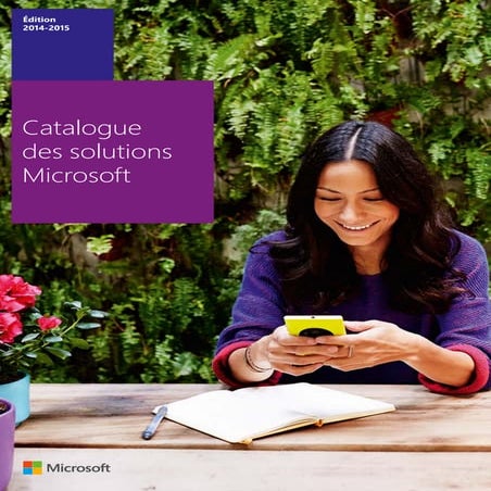 Catalogue des solutions microsoft 2015