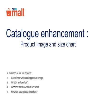 Product image and size chart