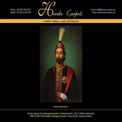 Catalogue Hereke Carpets