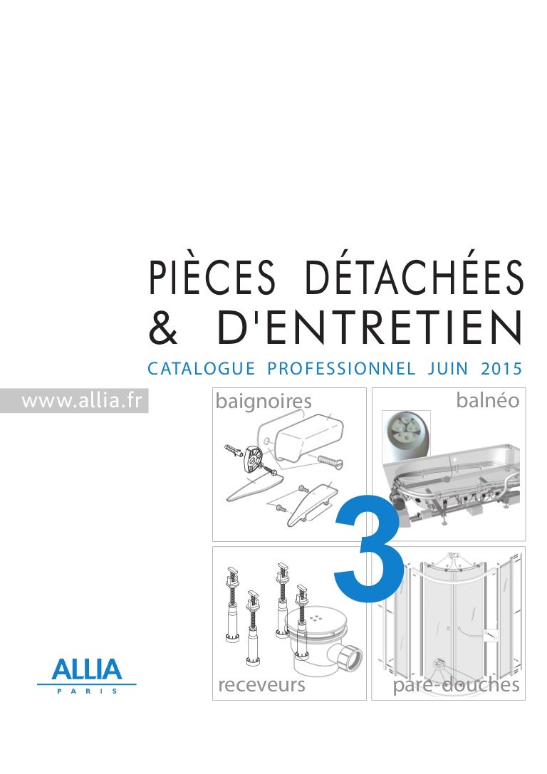 Catalogue Pieces Detachees N3 Baignoires Balneo Receveurs De Douc