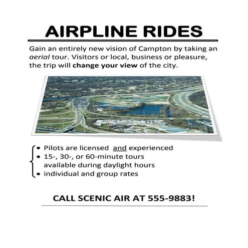 Airplane rides | DOCX
