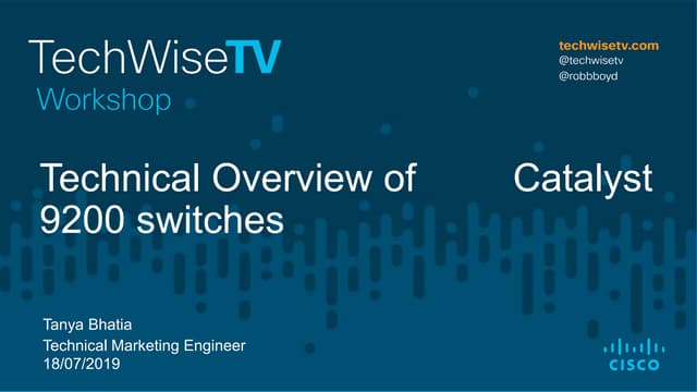 Technical Overview of Cisco Catalyst 9200 Series Switches