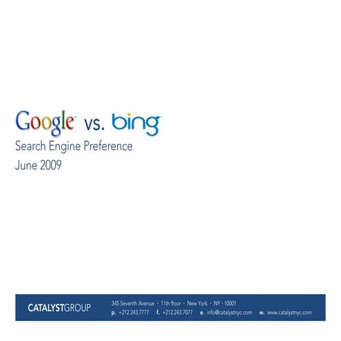 Catalyst Eye Tracking: Bing vs Google
