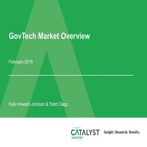 GovTech Market Overview 