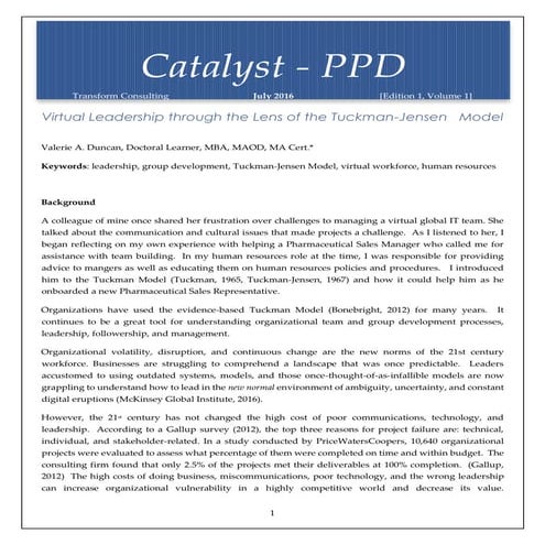 Applying the Rocket Model to Virtual Teams, Gordon Curphy, PhD | PDF