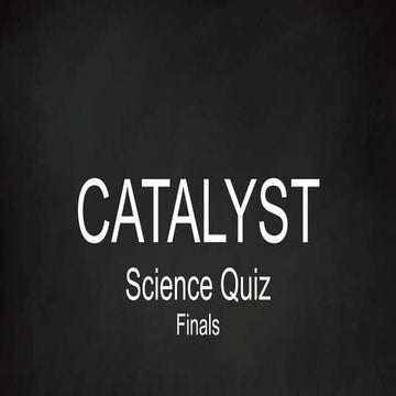 AIIMS School Quiz Fest - Catalyst'17 Science finals