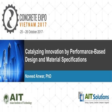 Catalyzing Innovation by Performance-Based Design and Material Specifications