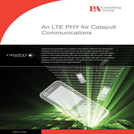 PA Develops an LTE PHY for Catapult