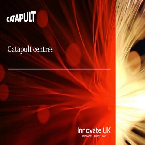 Innovate UK – Emerging Technologies seminar: Catapult overview