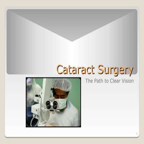 Cataract Surgery: The Path to Clear Vision