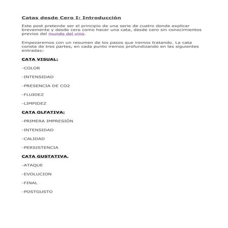 Catas desde cero con Vinopremier