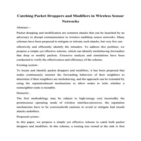 Catching packet droppers and modifiers