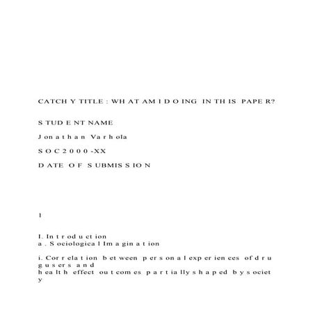 CATCH Y TITLE  WH AT AM I D O ING  IN TH IS  PAPE.docx