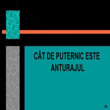 Cat de puternic este anturajul ?