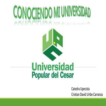 conociendo la Universidad Popular del Cesar | PPTX