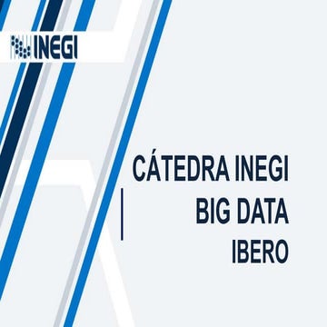Catedra INEGI Big Data en IBERO