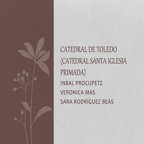 Catedral de toledo (catedral santa iglesia primada)