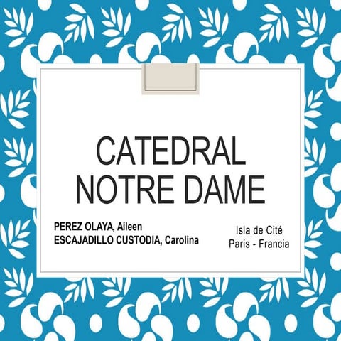 Catedral notre dame pdf