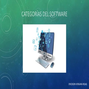 Categorías del software
