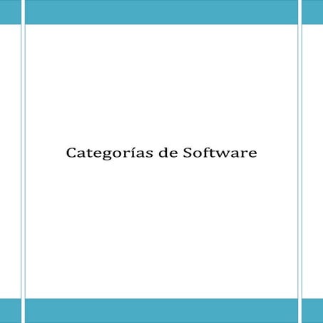 Categorías de software