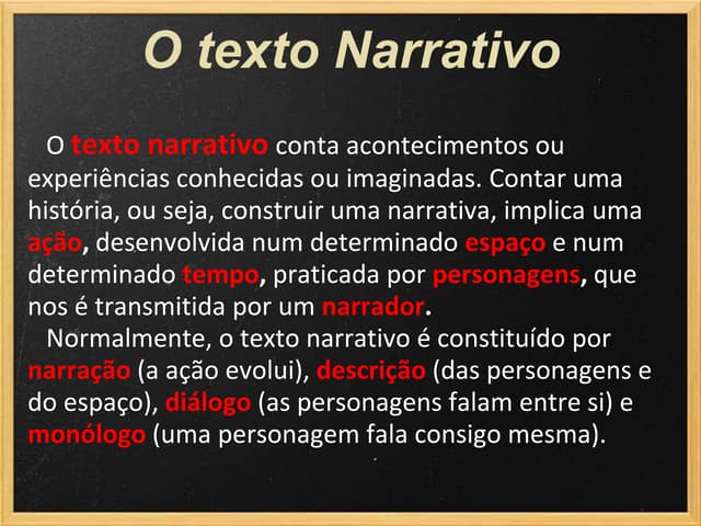 Categorias da narrativa