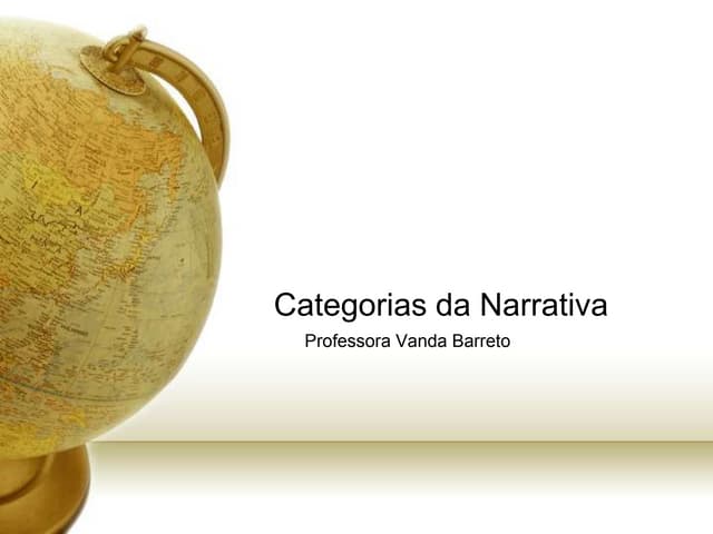 Categorias da narrativa