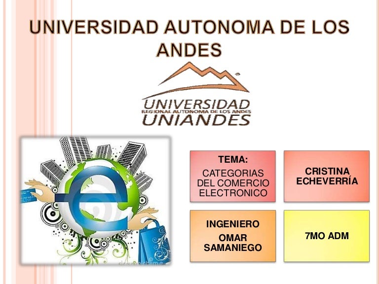 Categorias del comercio electronico