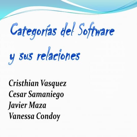 cAtEgOrIaS dEl SoFtWaRe gRuPo Nº1