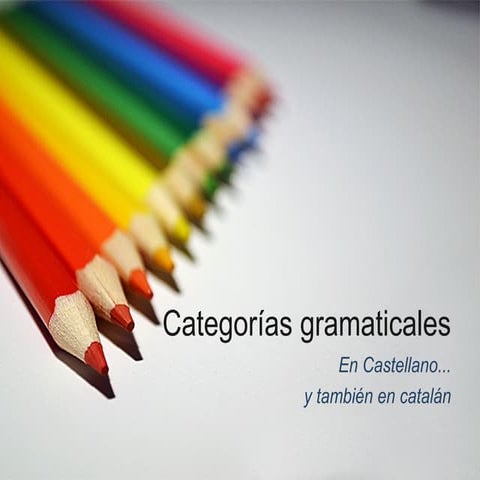 Categorias gramaticales