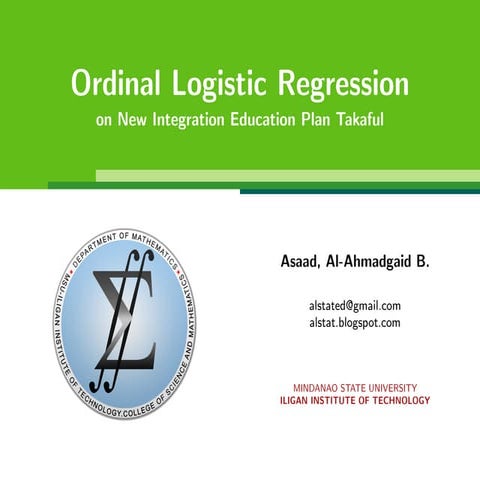 Ordinal Logistic Regression