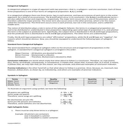 Categorical syllogism