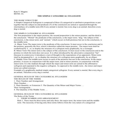 Categorical syllogism