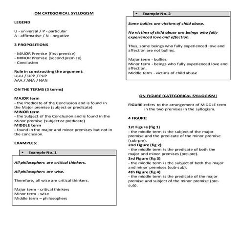 Categorical Syllogism