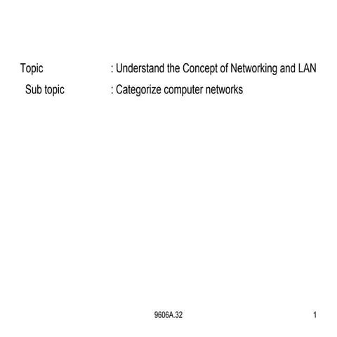 Categorize computer networks
