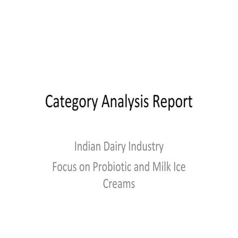 Category analysis-report