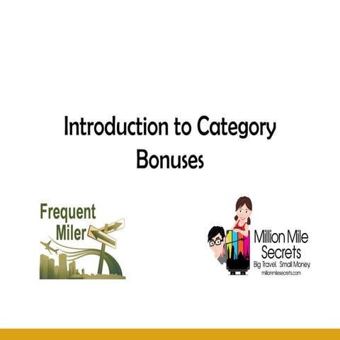 Introduction to Category Bonuses