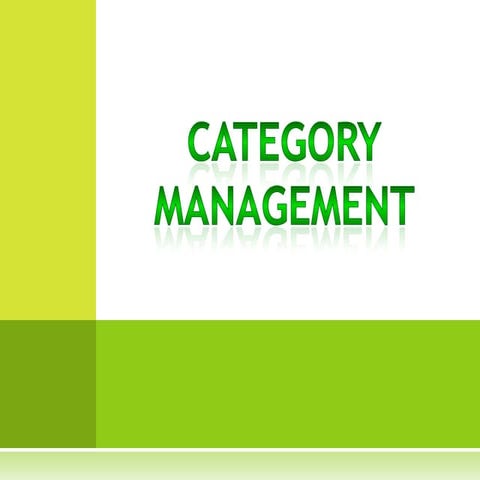 Category Management 