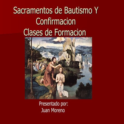 Catequesis Baptismal Clases De Formacion